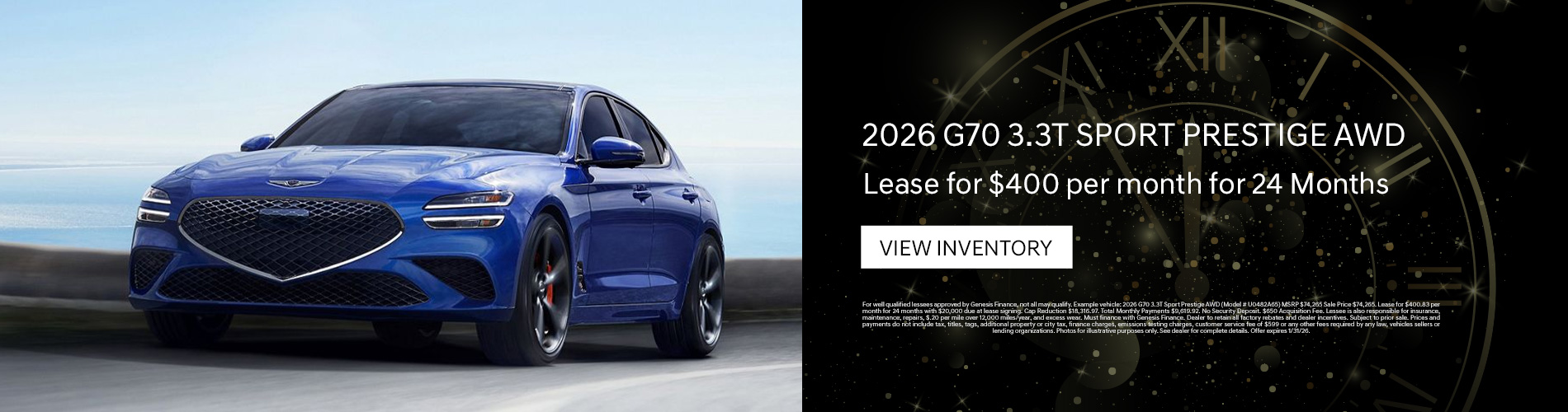 2026 Genesis G70 