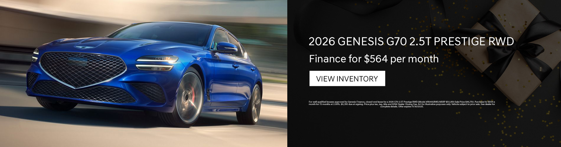 2026 Genesis G70 2.5T Prestige RWD APR