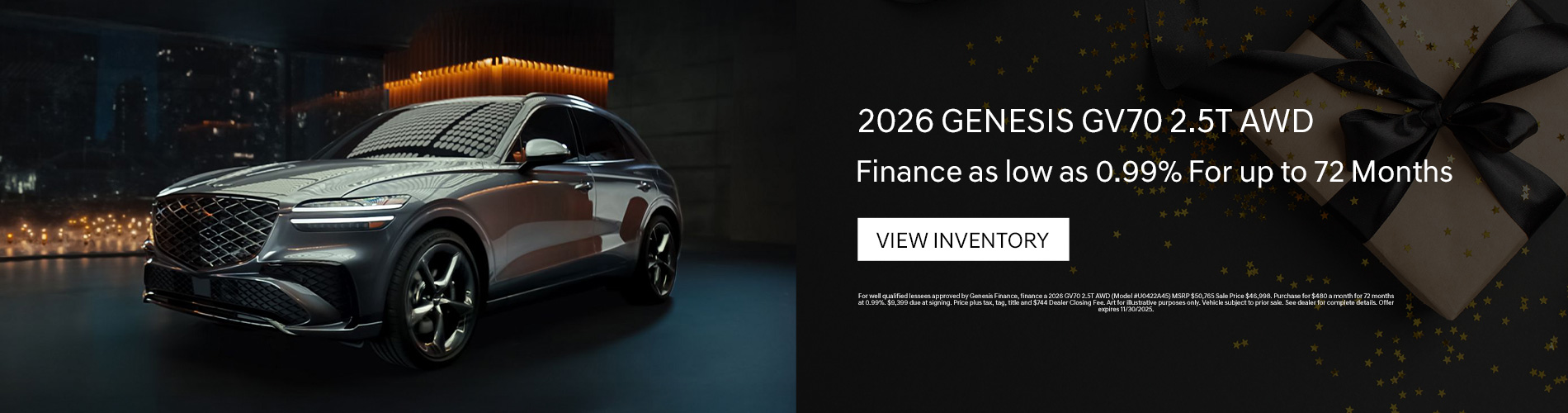 2026 Genesis GV70 2.5T AWD LEASE
